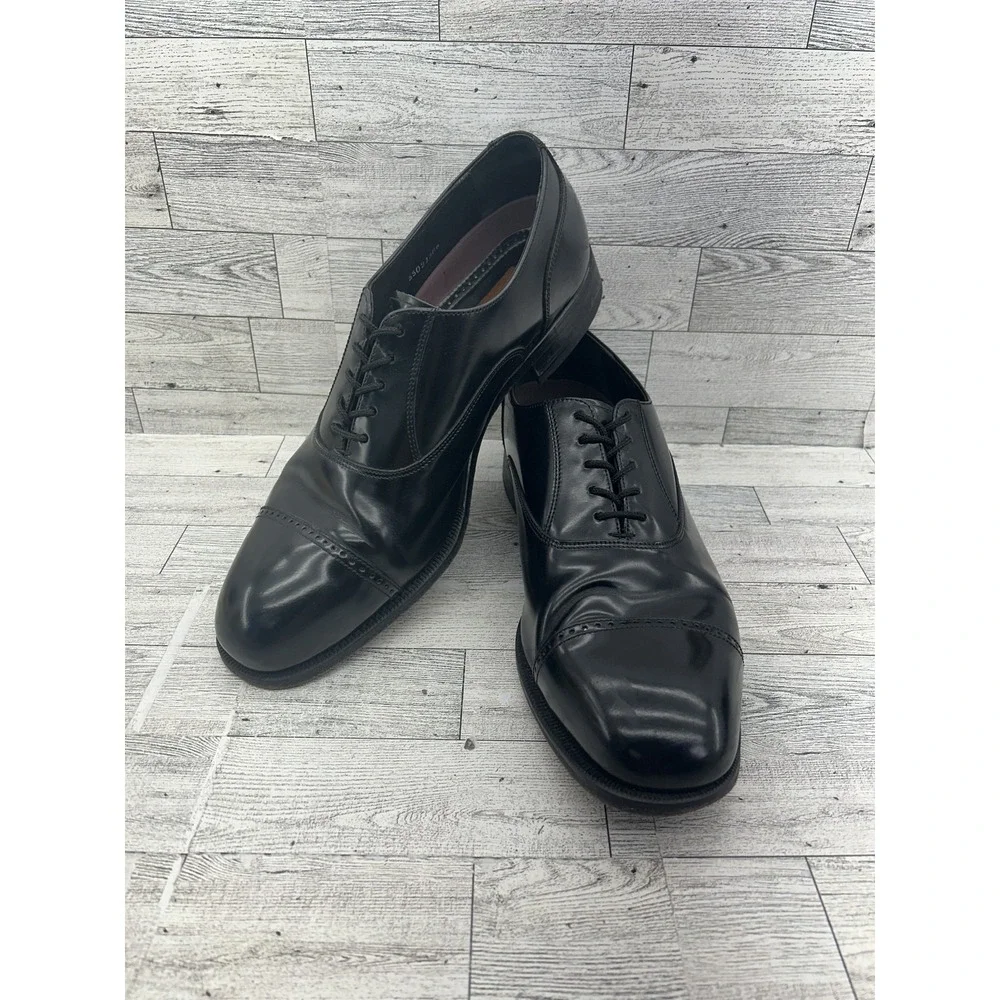 Florsheim Shoes Mens Size 11.5 D Oxford Dress‎ Cap Toe Formal Leather 17067-01